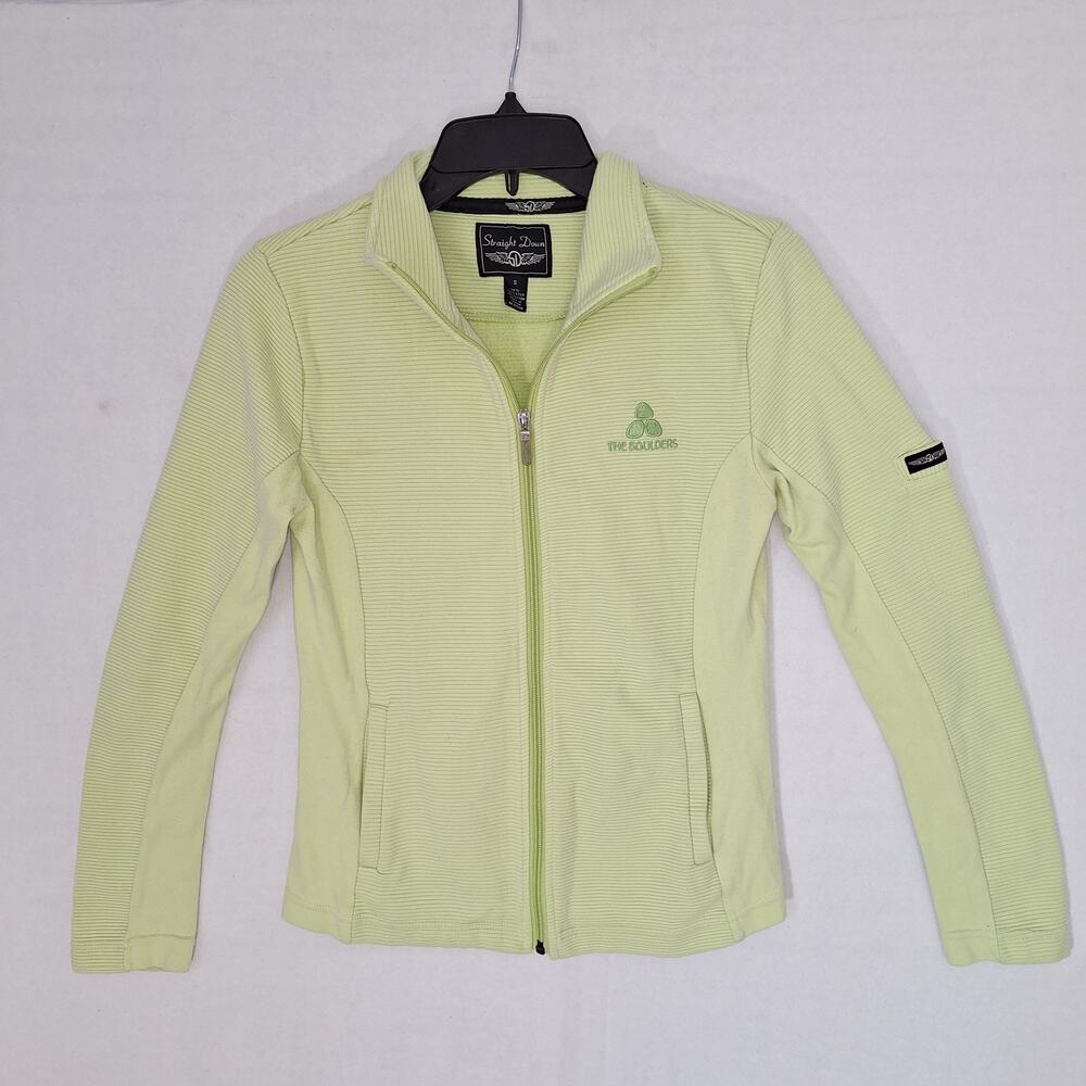 Straight Down Swing Jacket The Boulders Golf Resort Womans Jacket Sz S Green